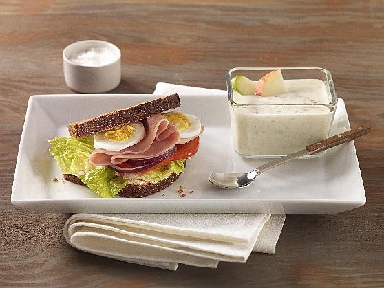 Panino integrale con prosciutto cotto e yogurt "Buongiorno"