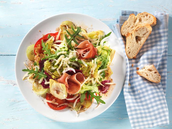 Salade met Parmaham en kaas