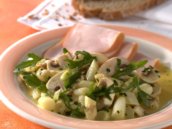 Spargelsalat Putenschinken Spargelsalat Putenschinken