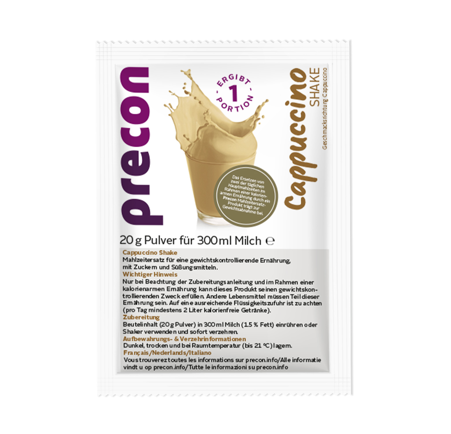Cappuccino - Portion individuelle