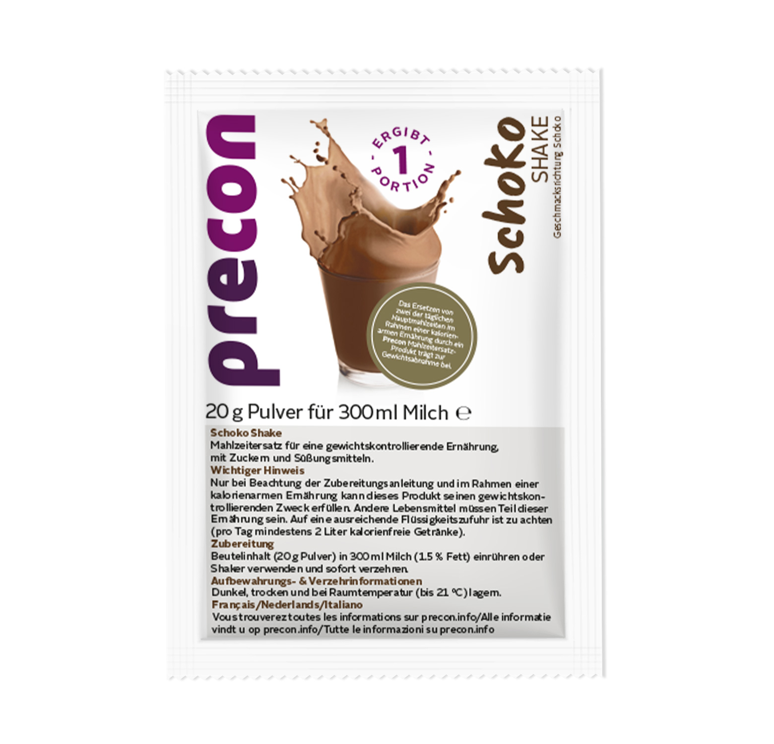 Chocolat - Portion individuelle